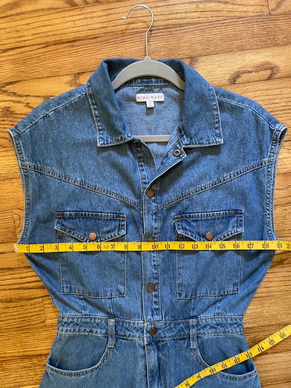 Madewell Denim Sleeveless Jumpsuit - Blue - Picture 7 of 11